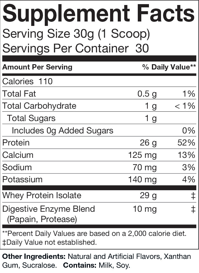 SUMMIT+ 100% Whey Isolate (Vanilla Milkshake)